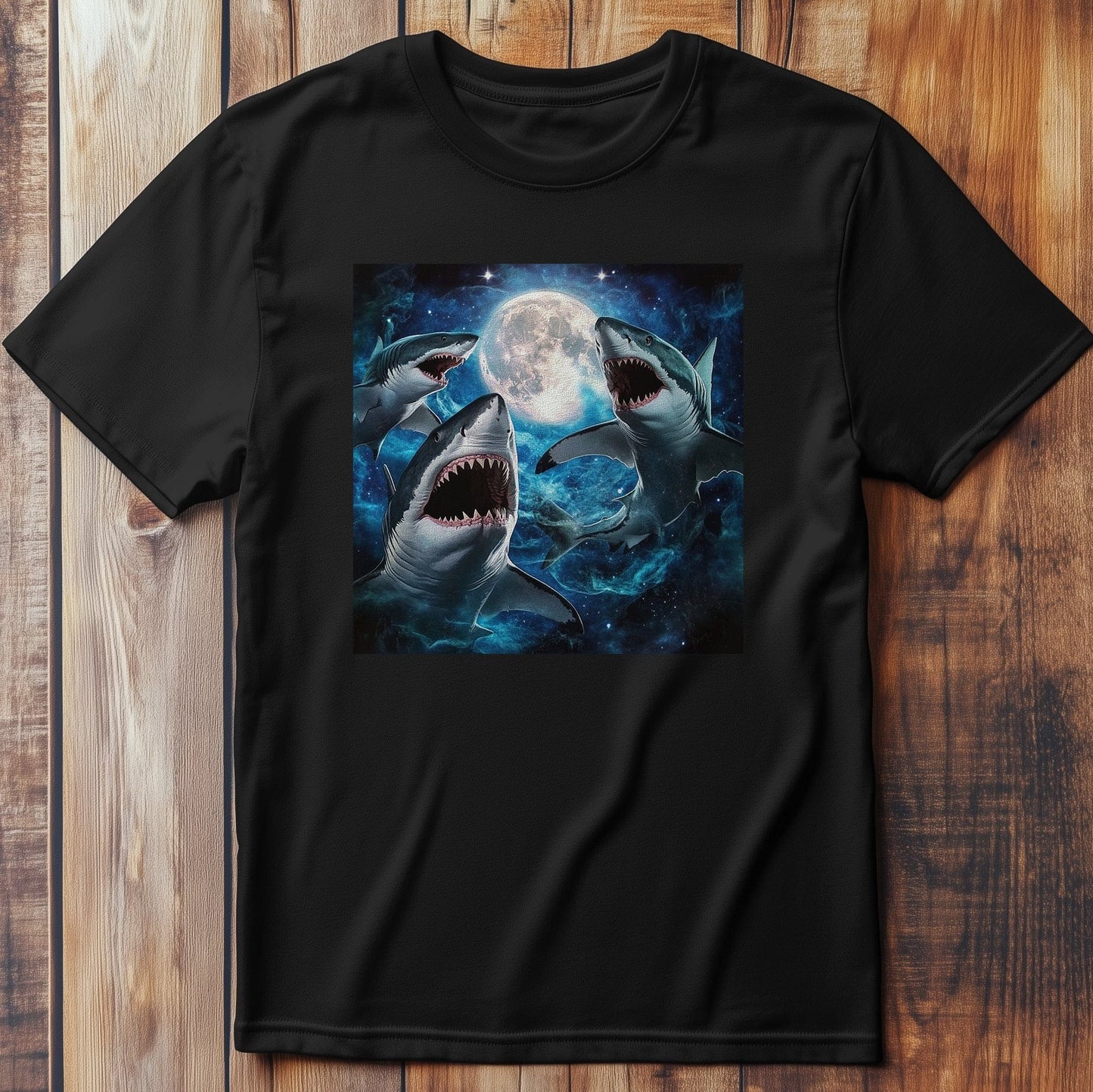 Cosmic Shark Moon T-Shirt