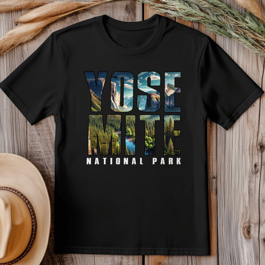 Yosemite Text Inlay 12 T-Shirt