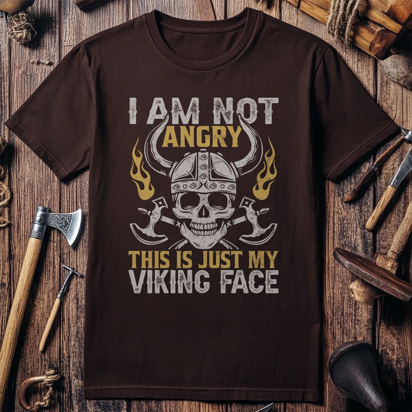 I'm Not Angry, This is My Viking Face T-Shirt