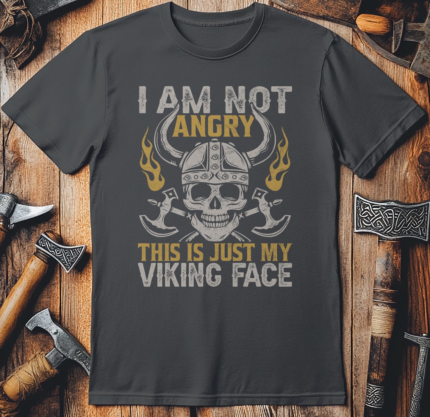 I'm Not Angry, This is My Viking Face T-Shirt
