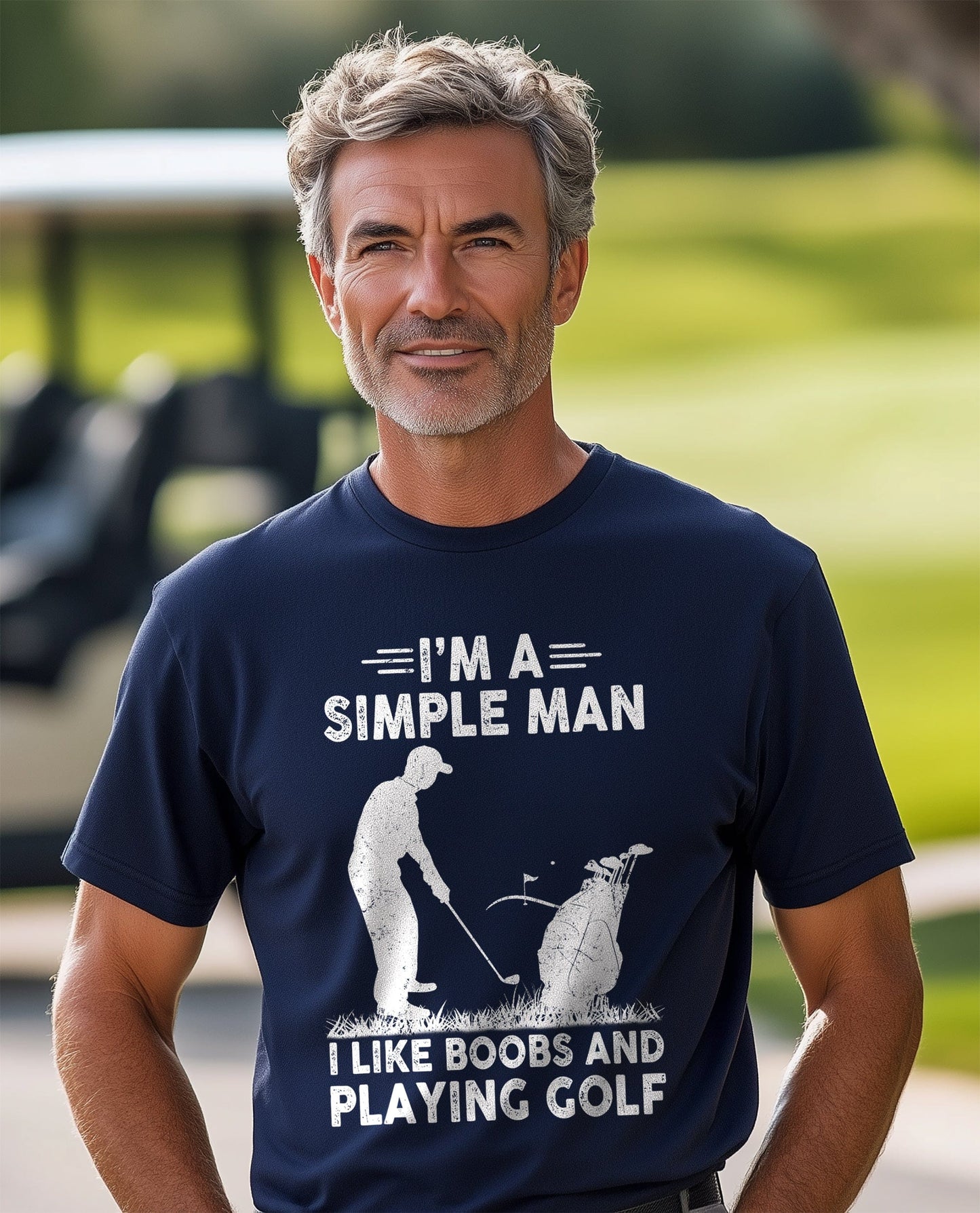 I'm a Simple Man Golf & Boobs t-shirt