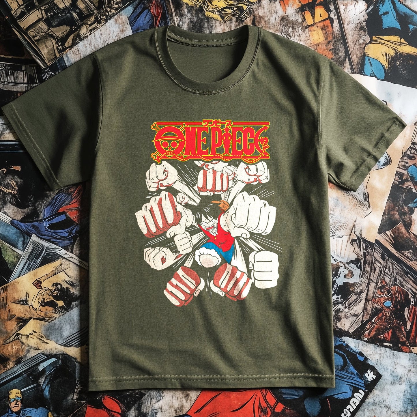 One-Piece-05 T-Shirt Fist Pumping