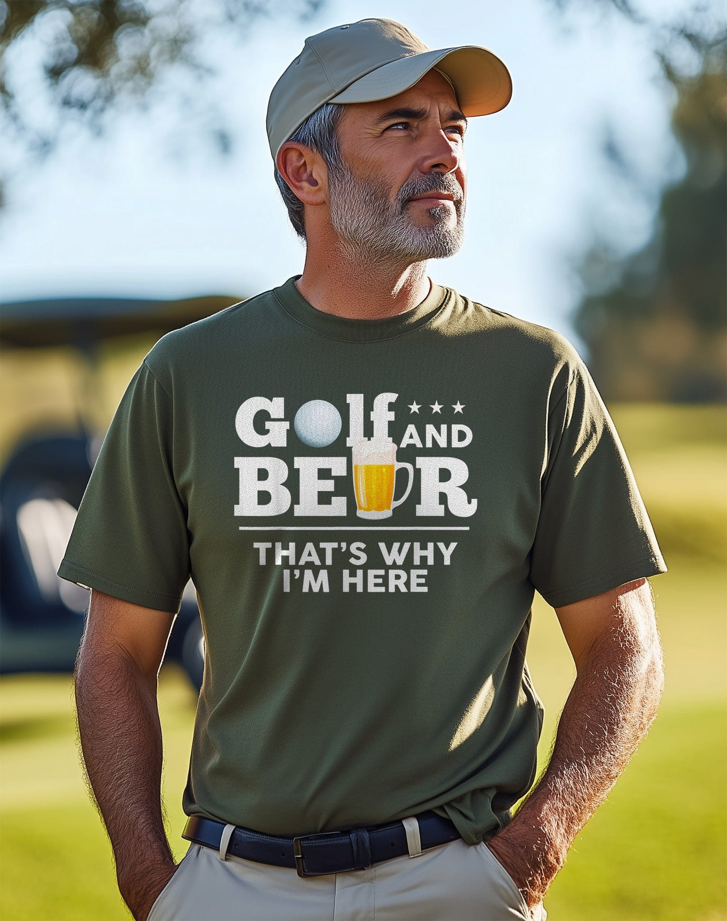 Golf & Beer The Ultimate Dad Joke t-shirt