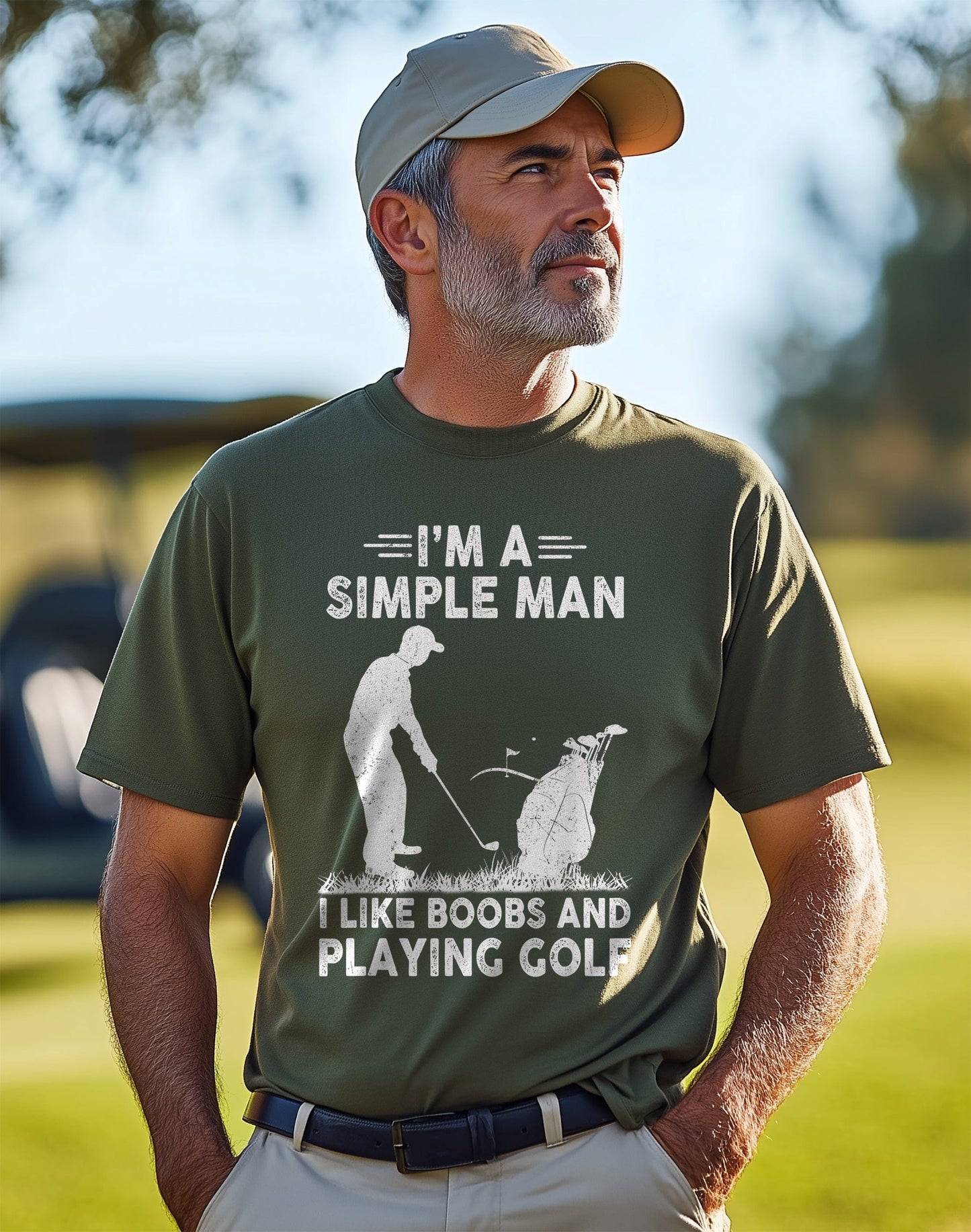 I'm a Simple Man Golf & Boobs t-shirt