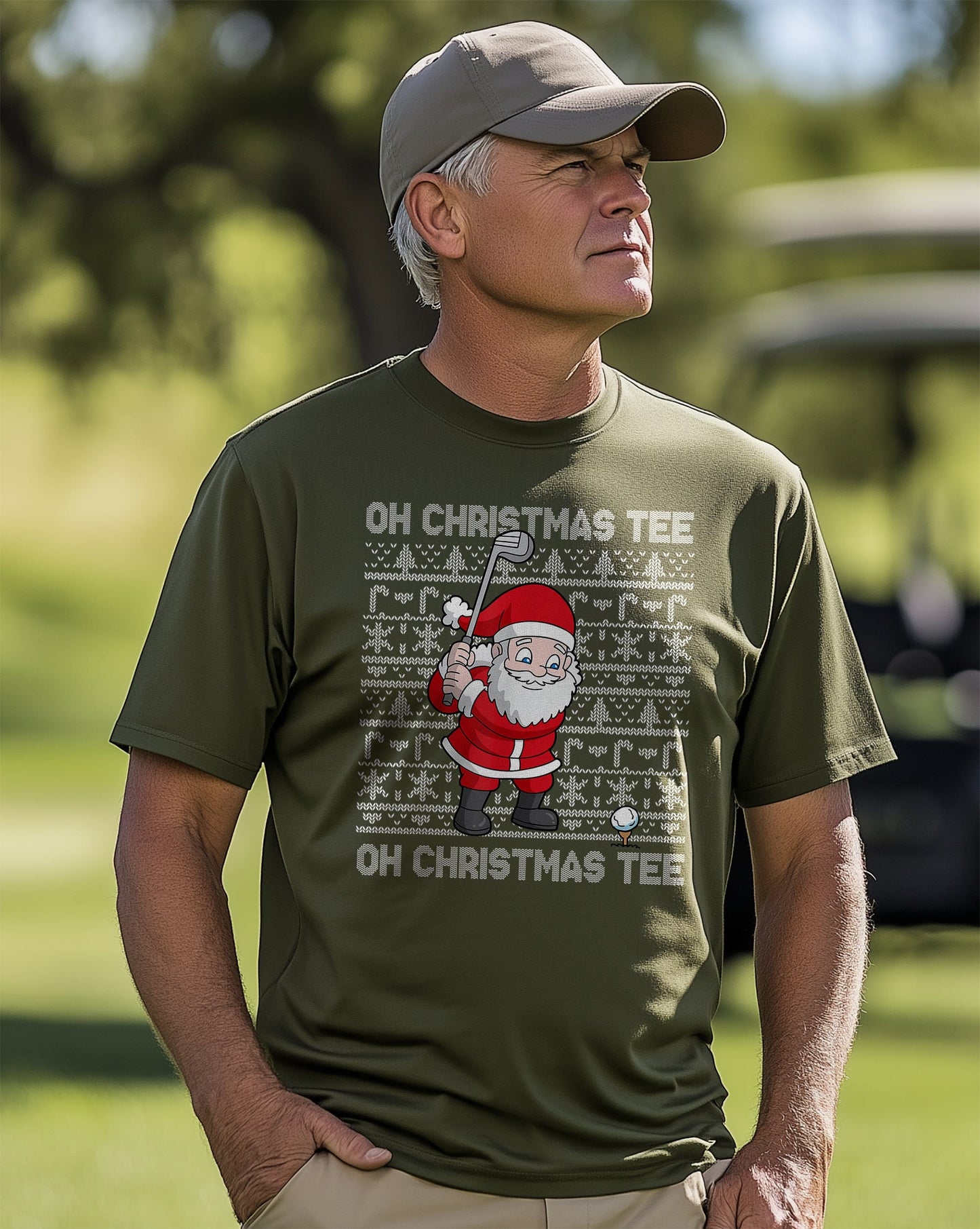 Golf Oh Christmas T-shirt Santa's