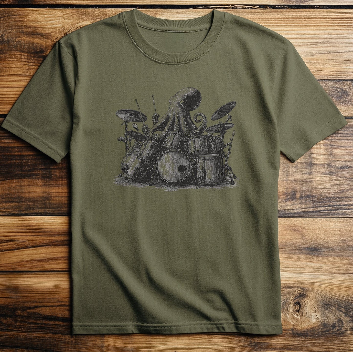 Drumming Octopus T-Shirt