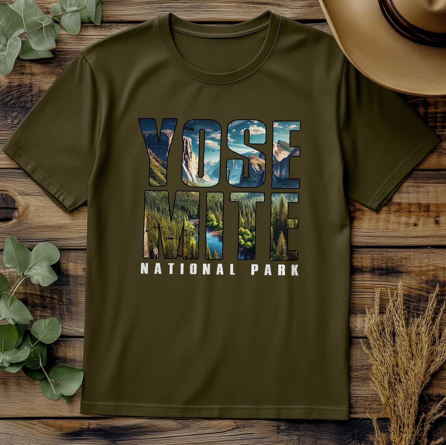 Yosemite Text Inlay 12 T-Shirt