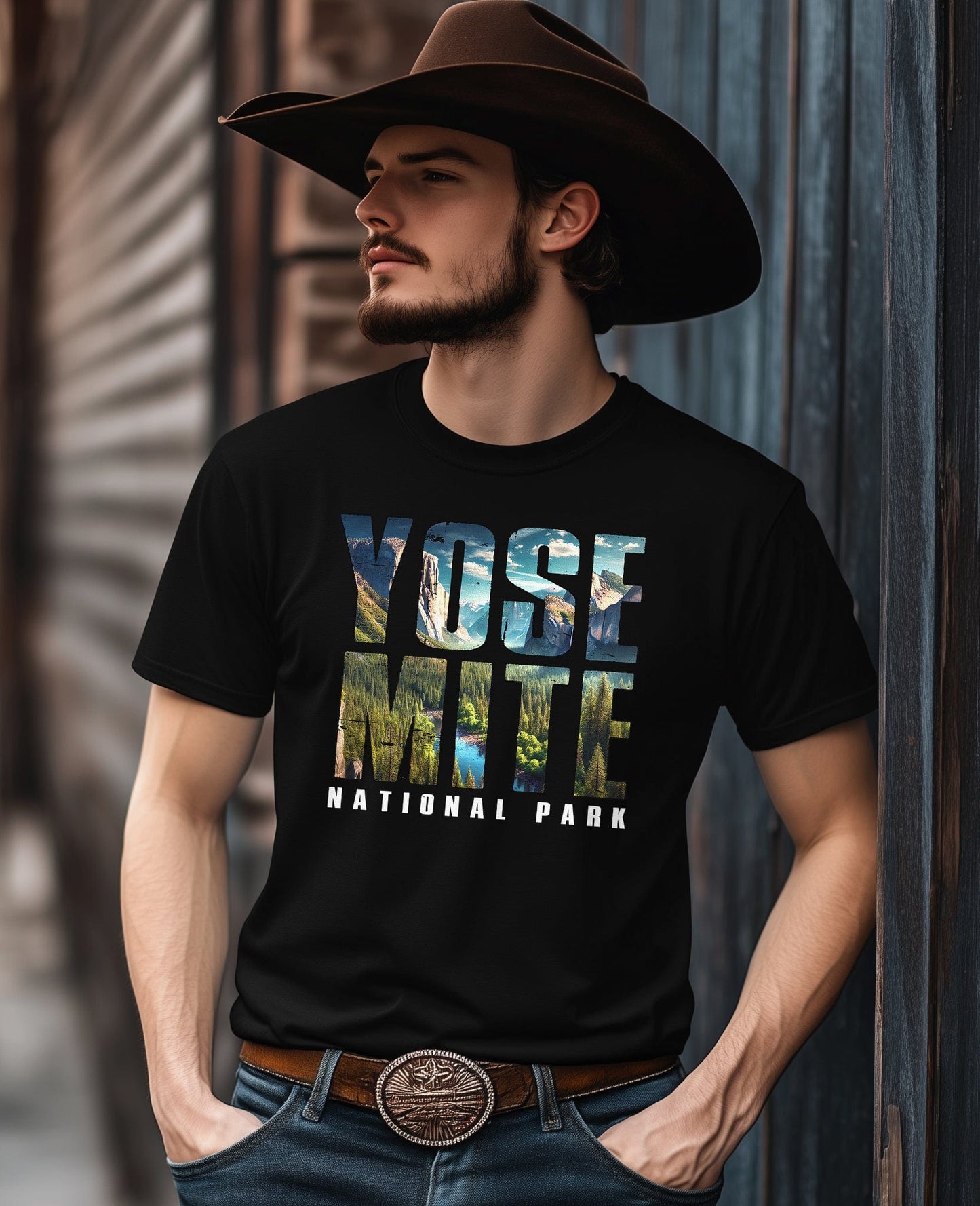 Yosemite Text Inlay 12 T-Shirt