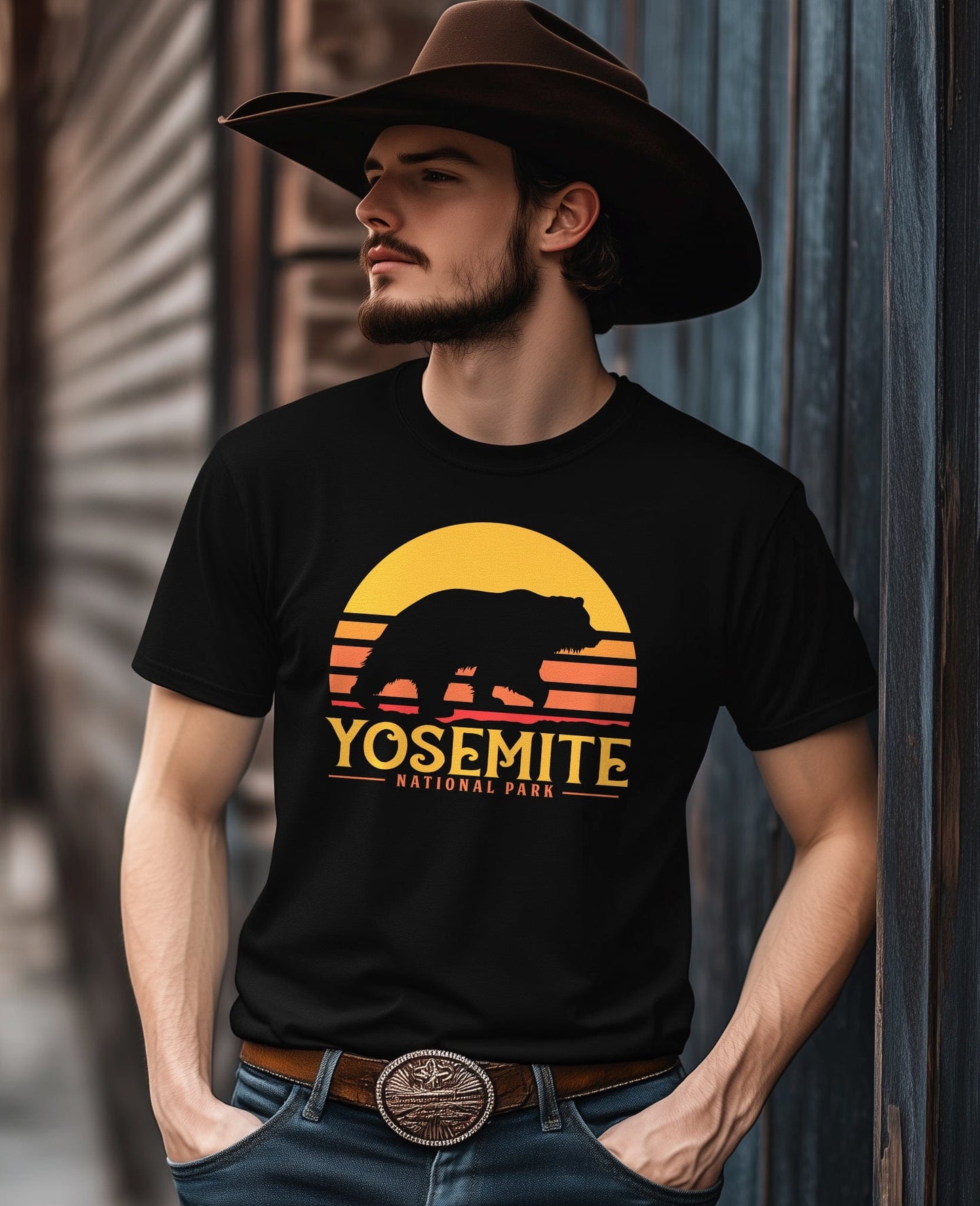 Yosemite Bear Sunset 8 T-Shirt