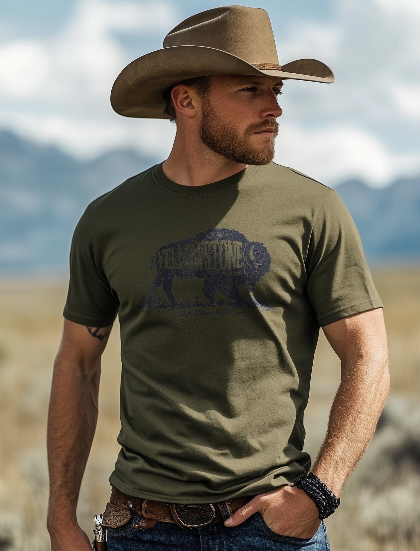 Yellowstone Park Buffalo 16 T-Shirt