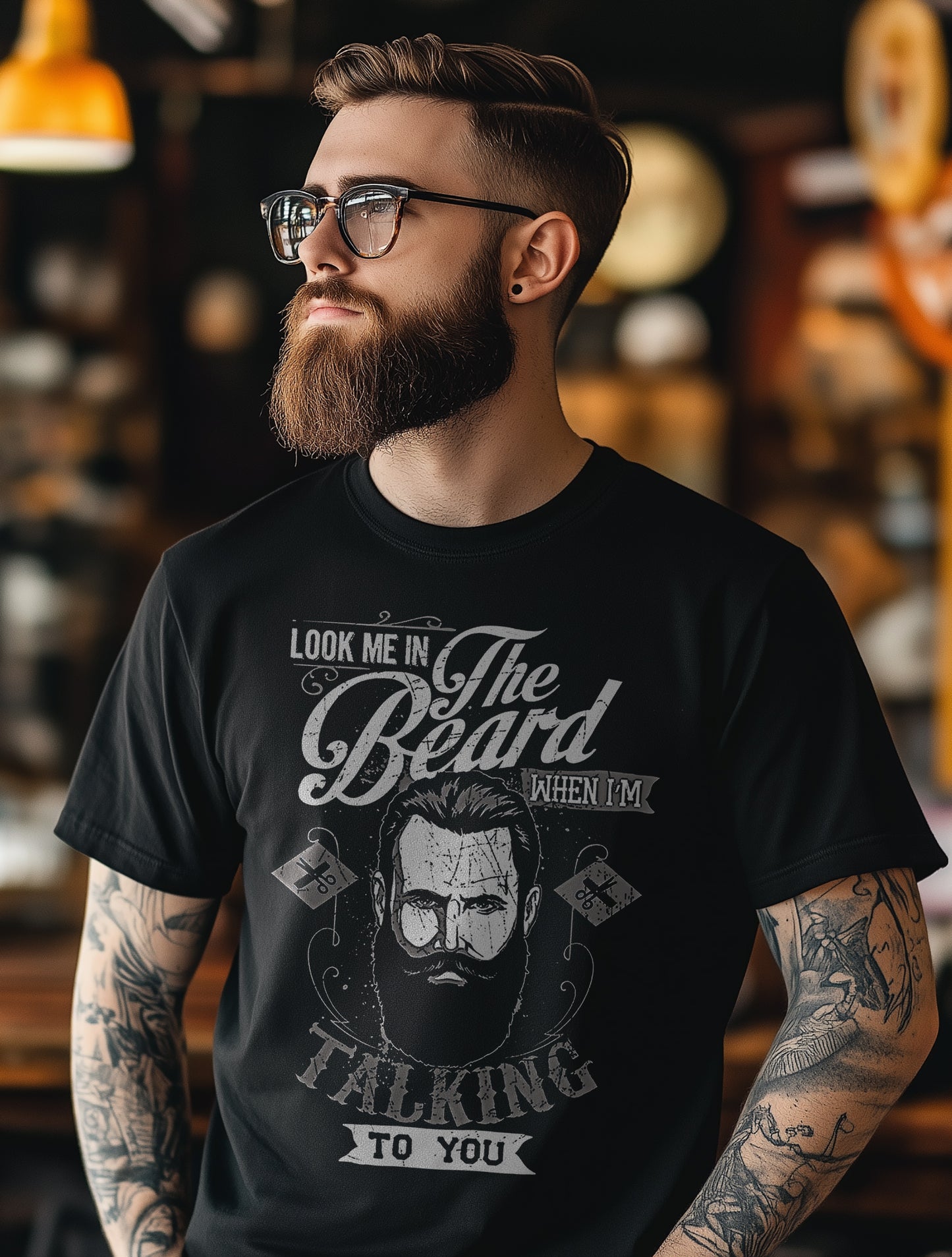 Look Me in the Beard T-shirt
