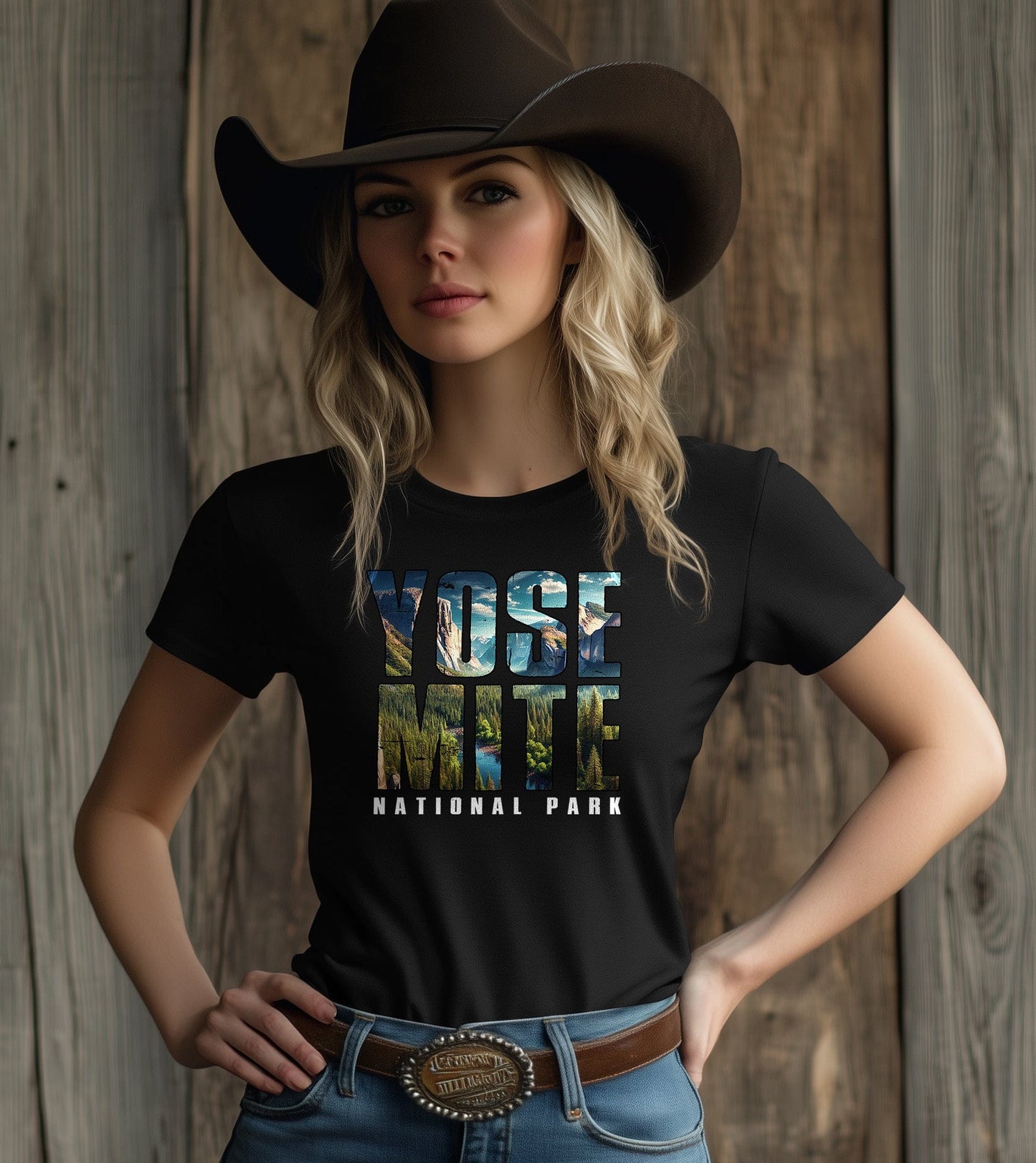 Yosemite Text Inlay 12 T-Shirt