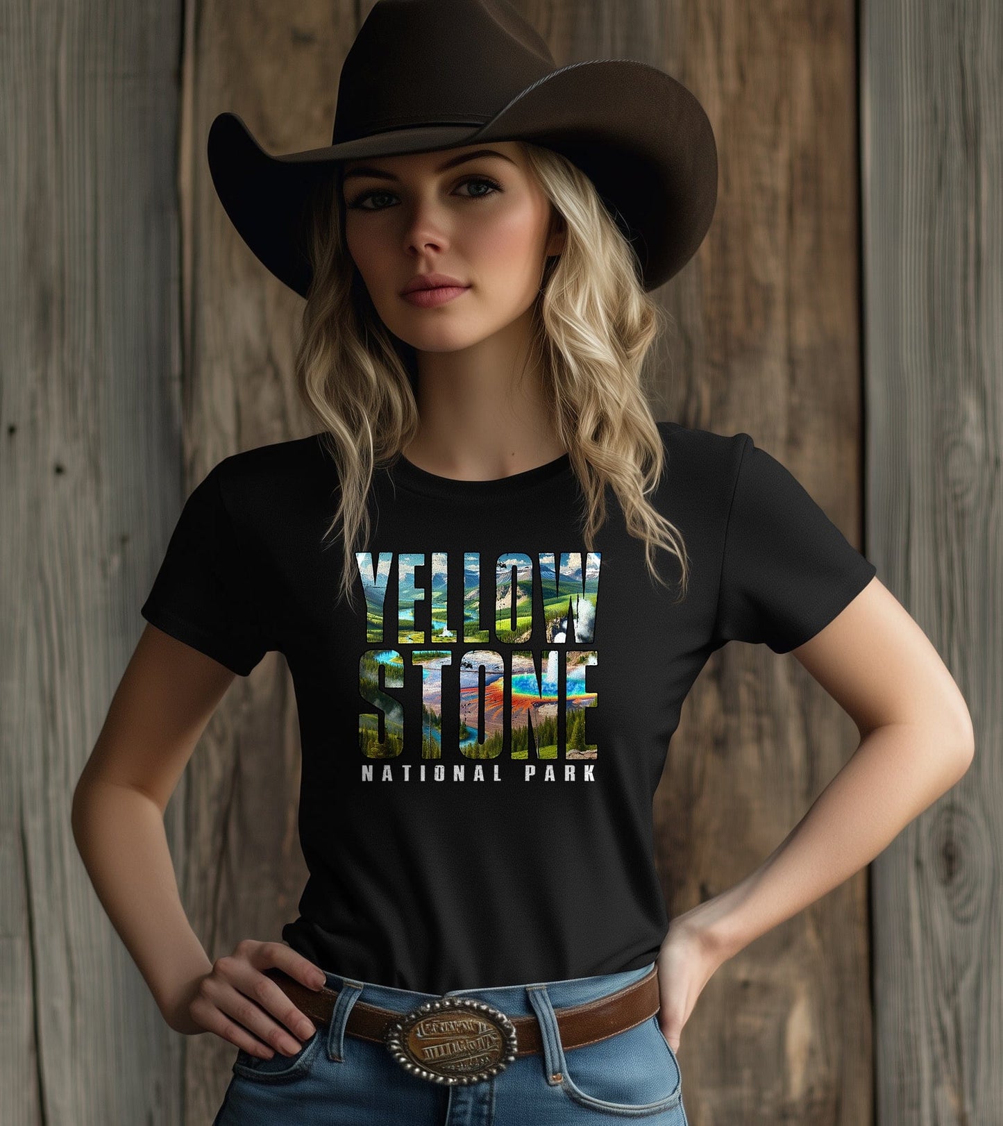 Yellowstone Text Fill