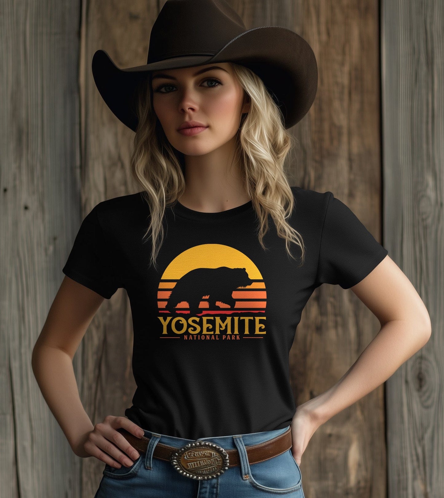 Yosemite Bear Sunset 8 T-Shirt