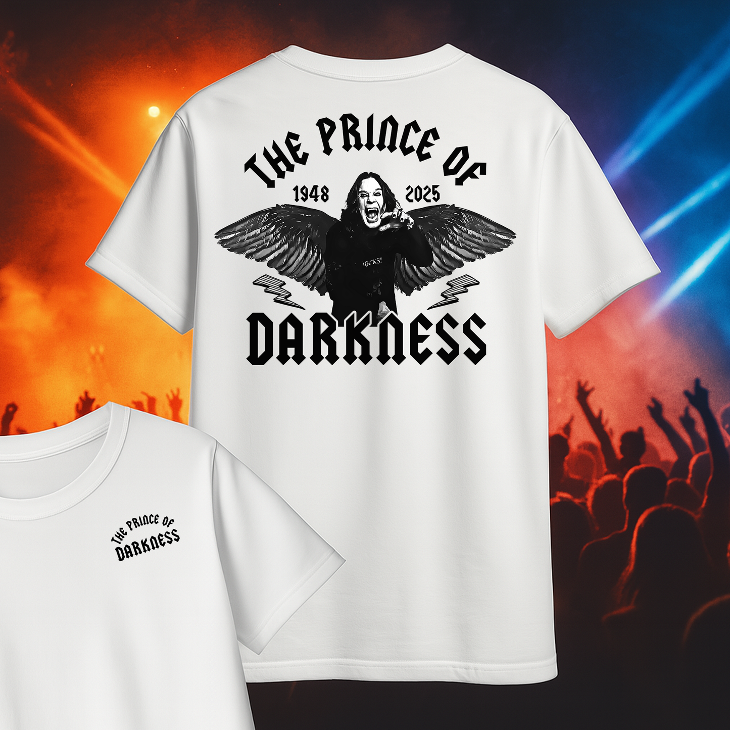 Prince Of Darkness Oversized Print Front & Back