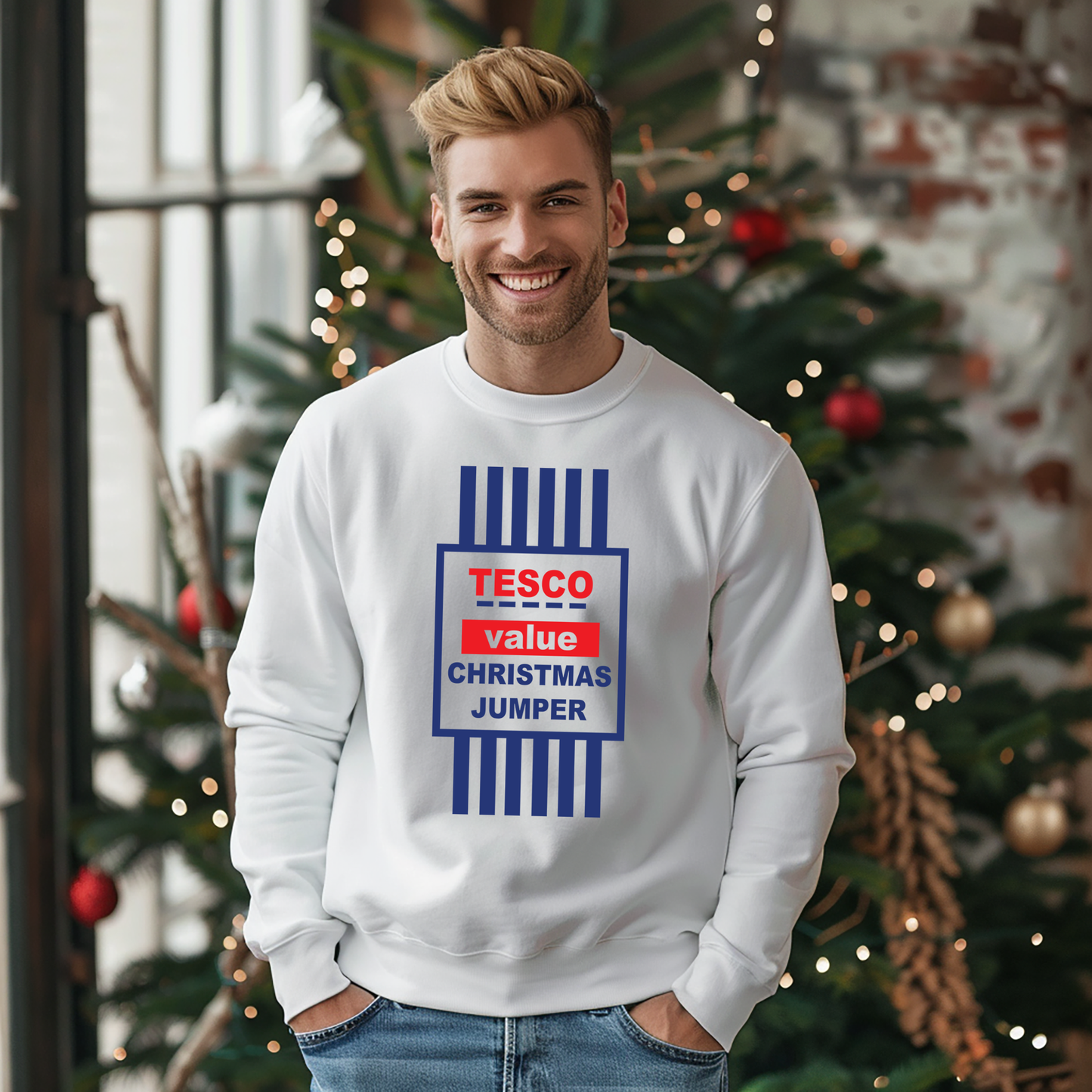 Supermarket Value Christmas Jumper