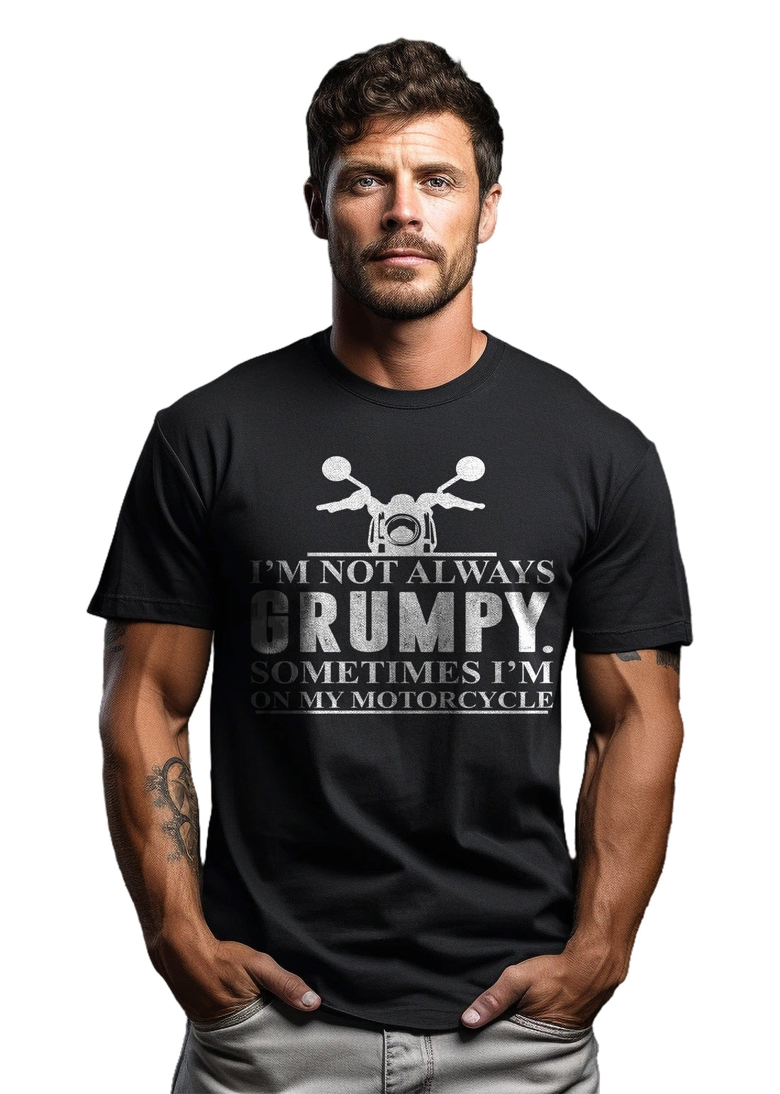 Unleash Your Inner Grump with the Grumpy Motorcycle Chic Tee – Togsy