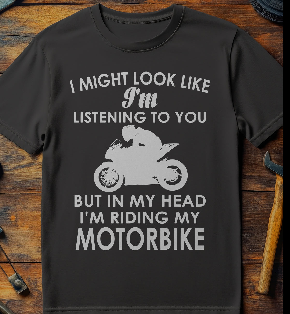 In My Head Riding Sportsbike T-Shirt