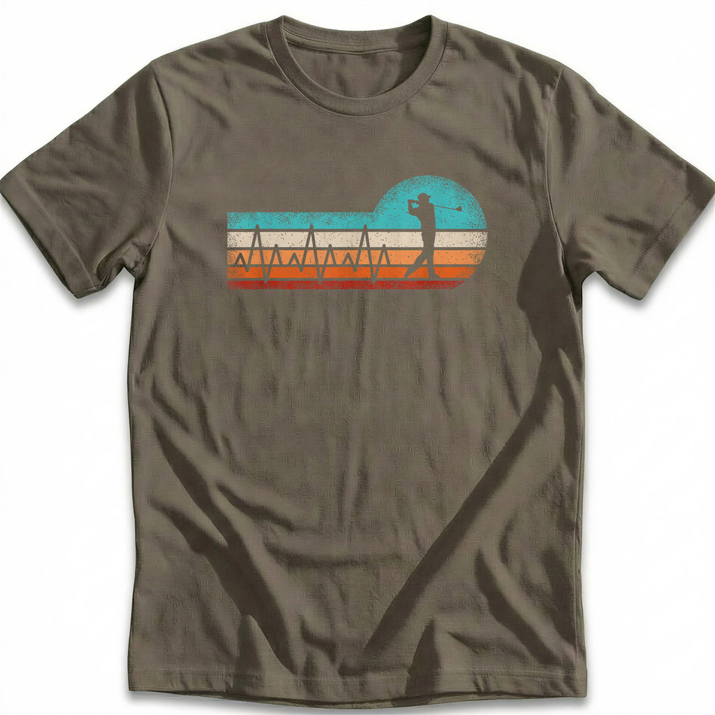 RETRO GOLF HEARTBEAT 028 T Shirt