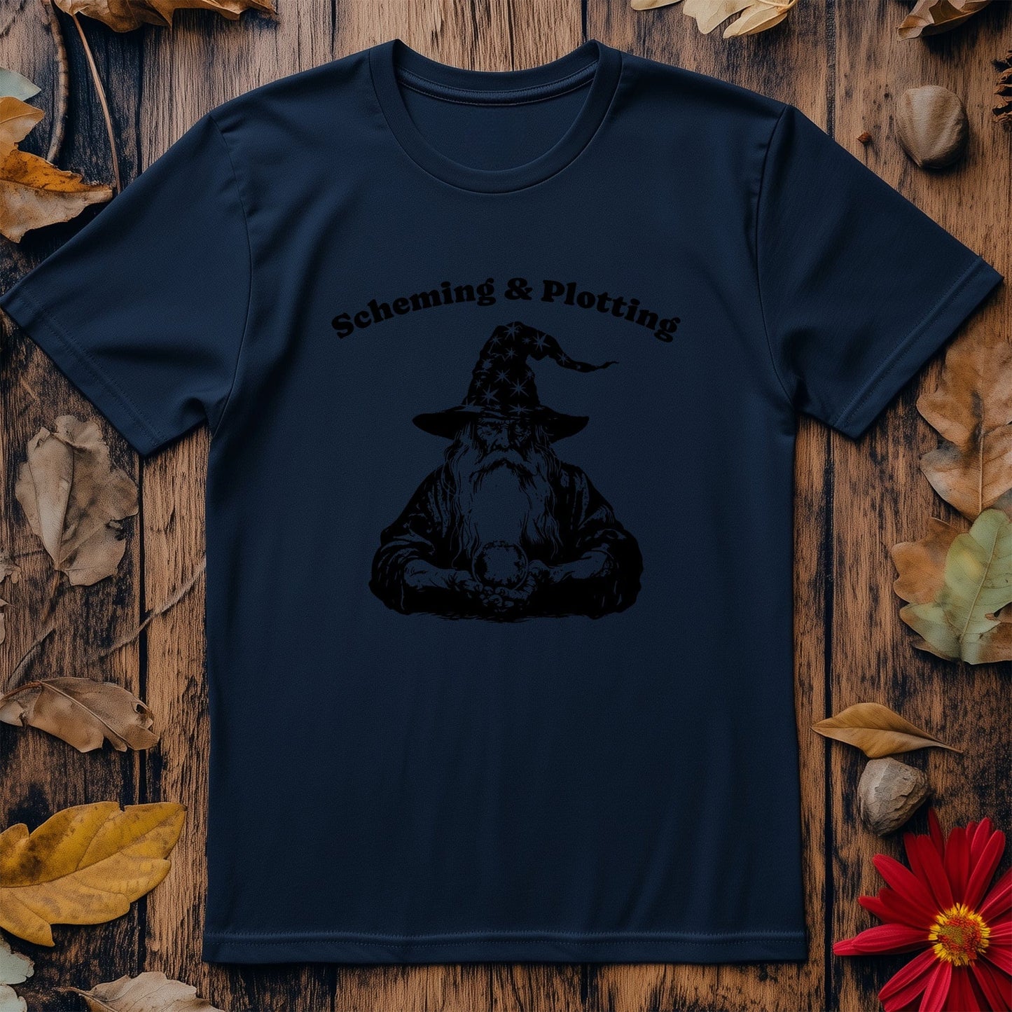 Old Wizard Scheming T-shirt