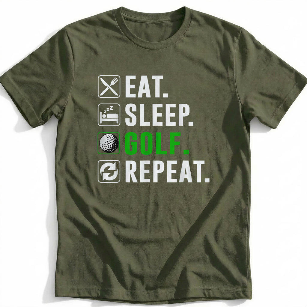 EAT SLEEP GOLF 028 T Shirt