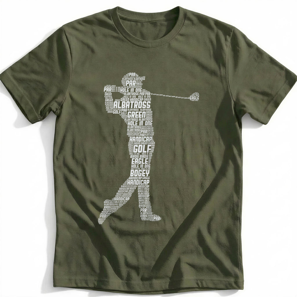GOLF GOLFER TEXT 028 T Shirt