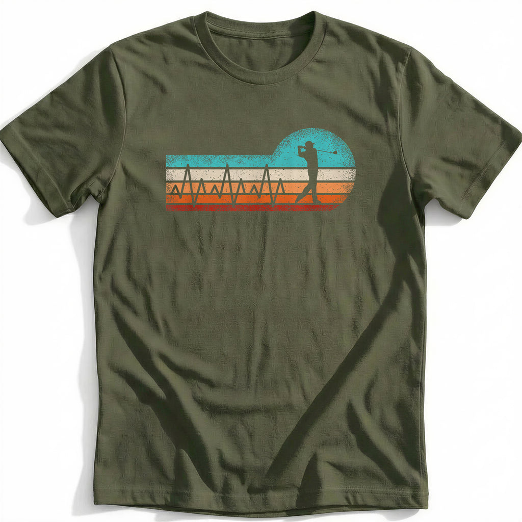 RETRO GOLF HEARTBEAT 028 T Shirt
