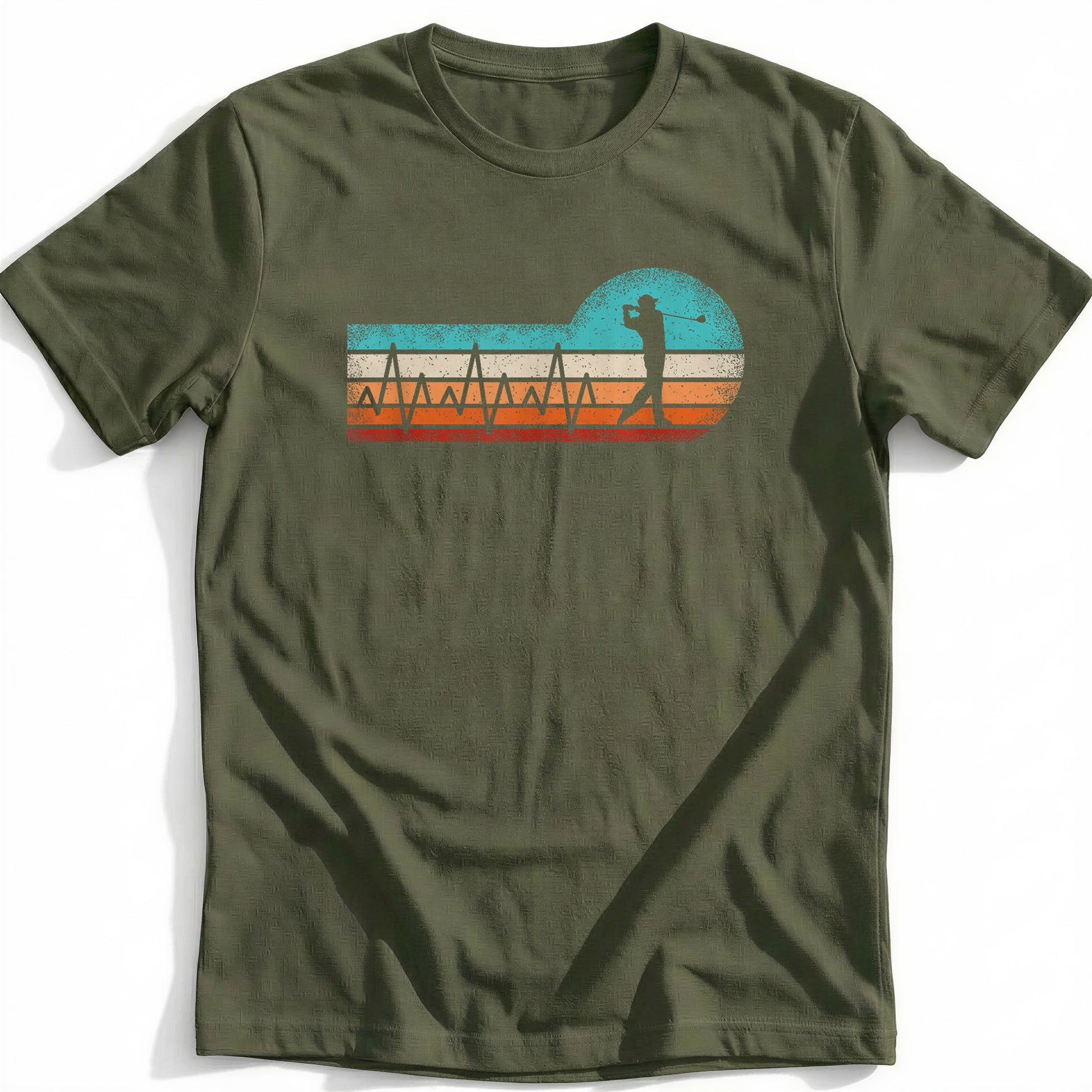 RETRO GOLF HEARTBEAT 028 T Shirt