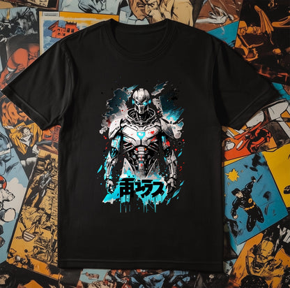 Cyborg Anime Skeleton T-shirt