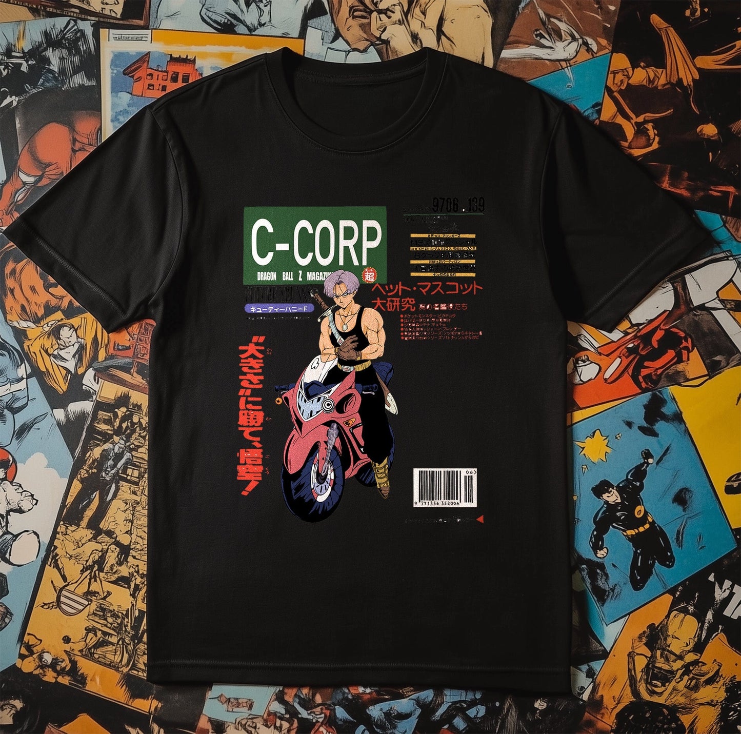 DBZ 15 Motorcycle Madness Trunks T-shirt