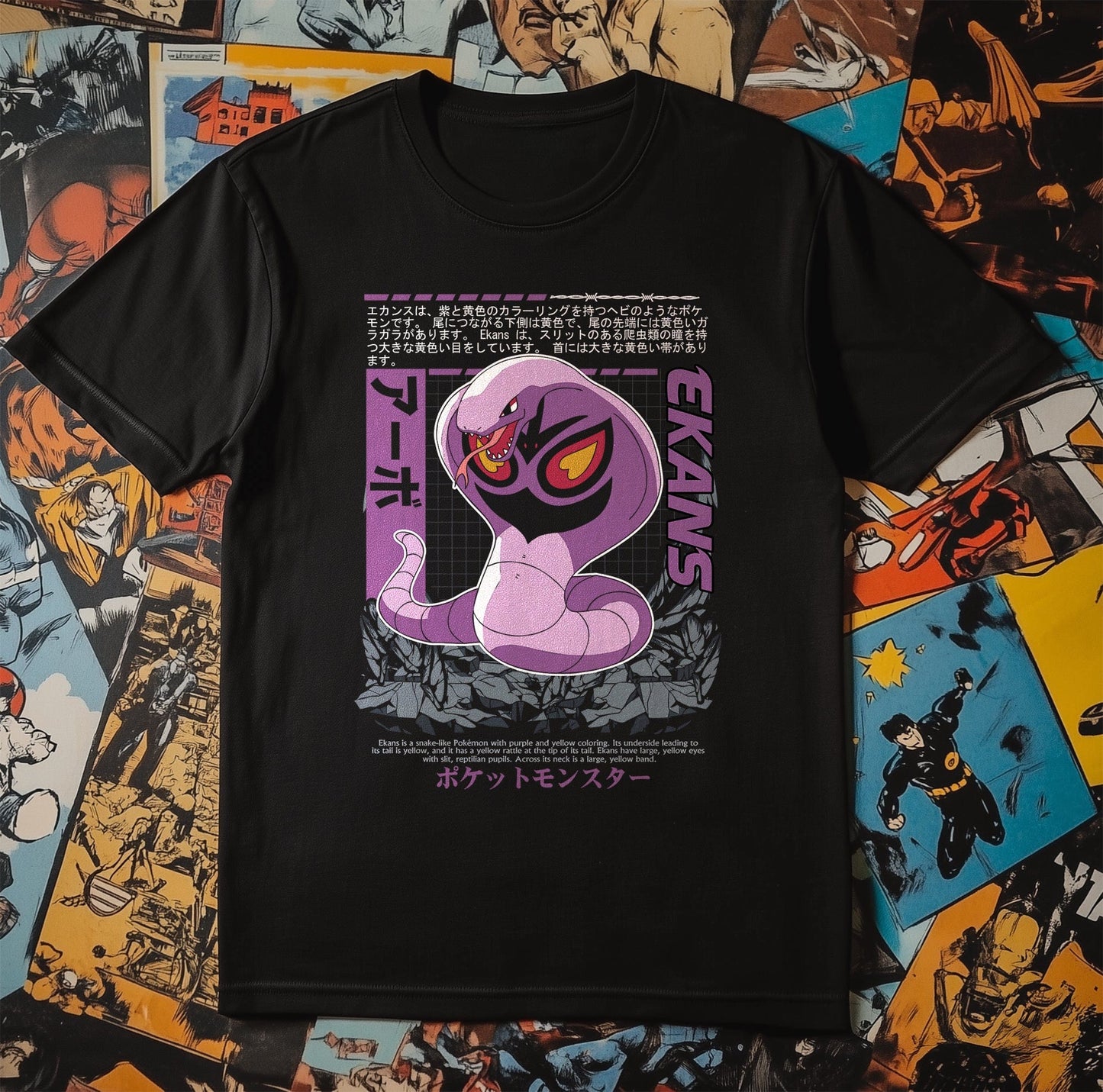 P4 Pokémon Arbok Ekans1 T-Shirt