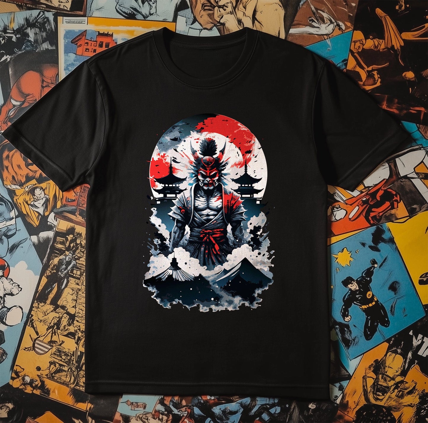 Demon Samurai Anime T-shirt