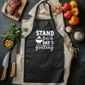 Stand Back! Dad's Grilling - Hilarious BBQ T-Shirt! 100% Cotton, Unisex Design. Perfect for fiery grill masters and dad jokes!
