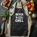 Never Tough Grill T-shirt - Sizzle with Humor! 100% Cotton, Unisex Design. Perfect for BBQ Bosses and Grill Gurus! Grill on, my friend!