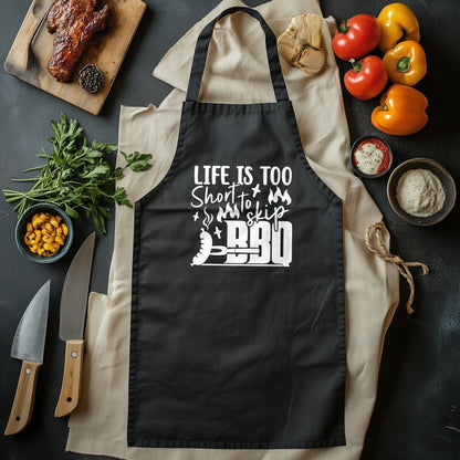 Life Too Short BBQ T-Shirt - Grilling Humor for the Hungry! 100% Cotton, Unisex Design. Because every day deserves a sizzle!