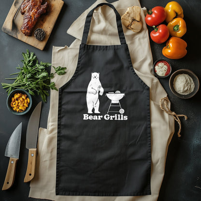 Bear Grills T-Shirt - Grill Master Approved! Funny Unisex Design, Perfect for BBQ Lovers, Featuring Bear in Action & Guaranteed Laughs!