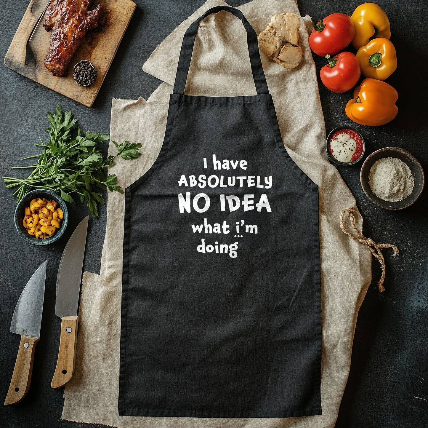 No Idea BBQ T-Shirt - Grill Master in Training! 100% Cotton, Unisex Design, Perfect for BBQing with Absolutely No Clue!