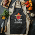 Real Men BBQ T-Shirt (19) - Grillin' & Chillin'! 100% Cotton, Funny Design for Meat Lovers. The perfect shirt for BBQ kings!