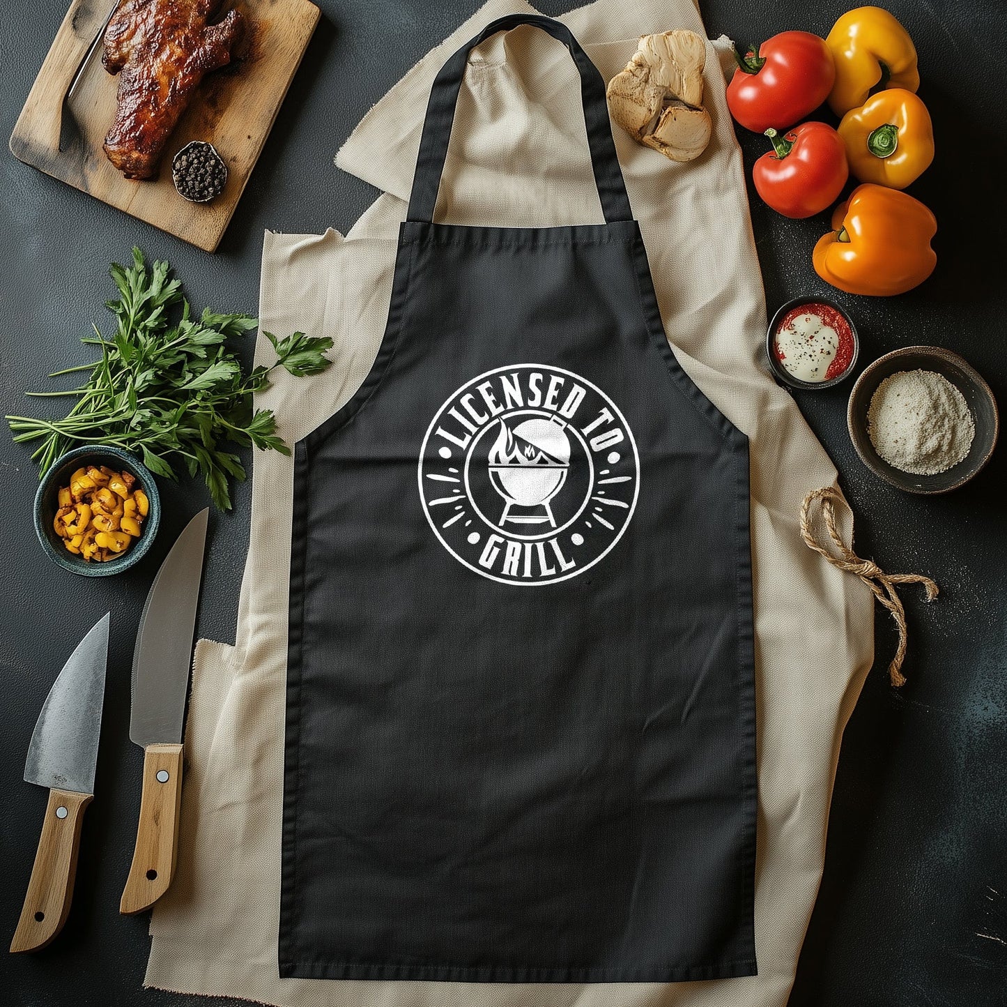 License to Grill 2 T-Shirt - Chef Approved! Unleash Your Inner Grill Master, 100% Cotton, Perfect for BBQ Legends! 🔪🔥