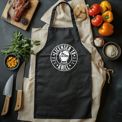 License to Grill 2 T-Shirt - Chef Approved! Unleash Your Inner Grill Master, 100% Cotton, Perfect for BBQ Legends! 🔪🔥