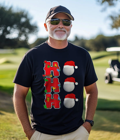 Ho-Ho-Hole in One! Santa Golf t-shirt