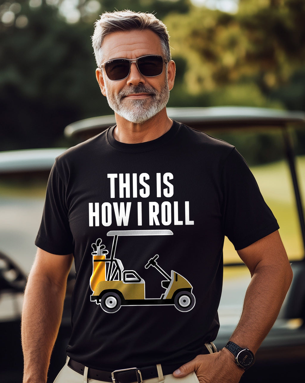This is How I Roll Golf Cart t-shirt