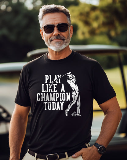 Golf 24 Swing into t-shirt