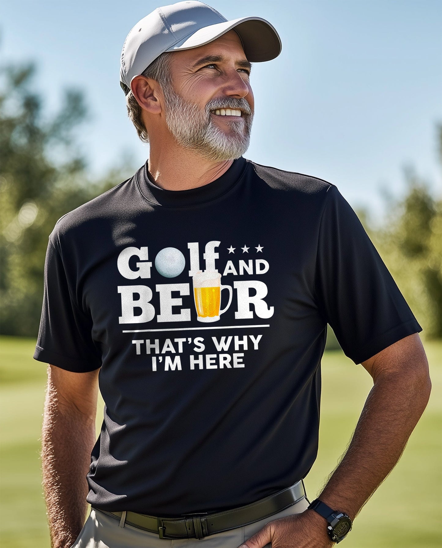 Golf & Beer The Ultimate Dad Joke t-shirt