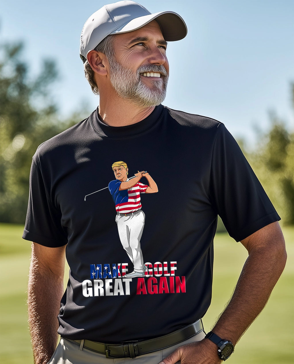 Make Golf Great Again Funny Trump t-shirt