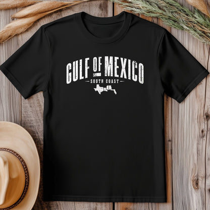Gulf Of Mexico Text Arch T-Shirt