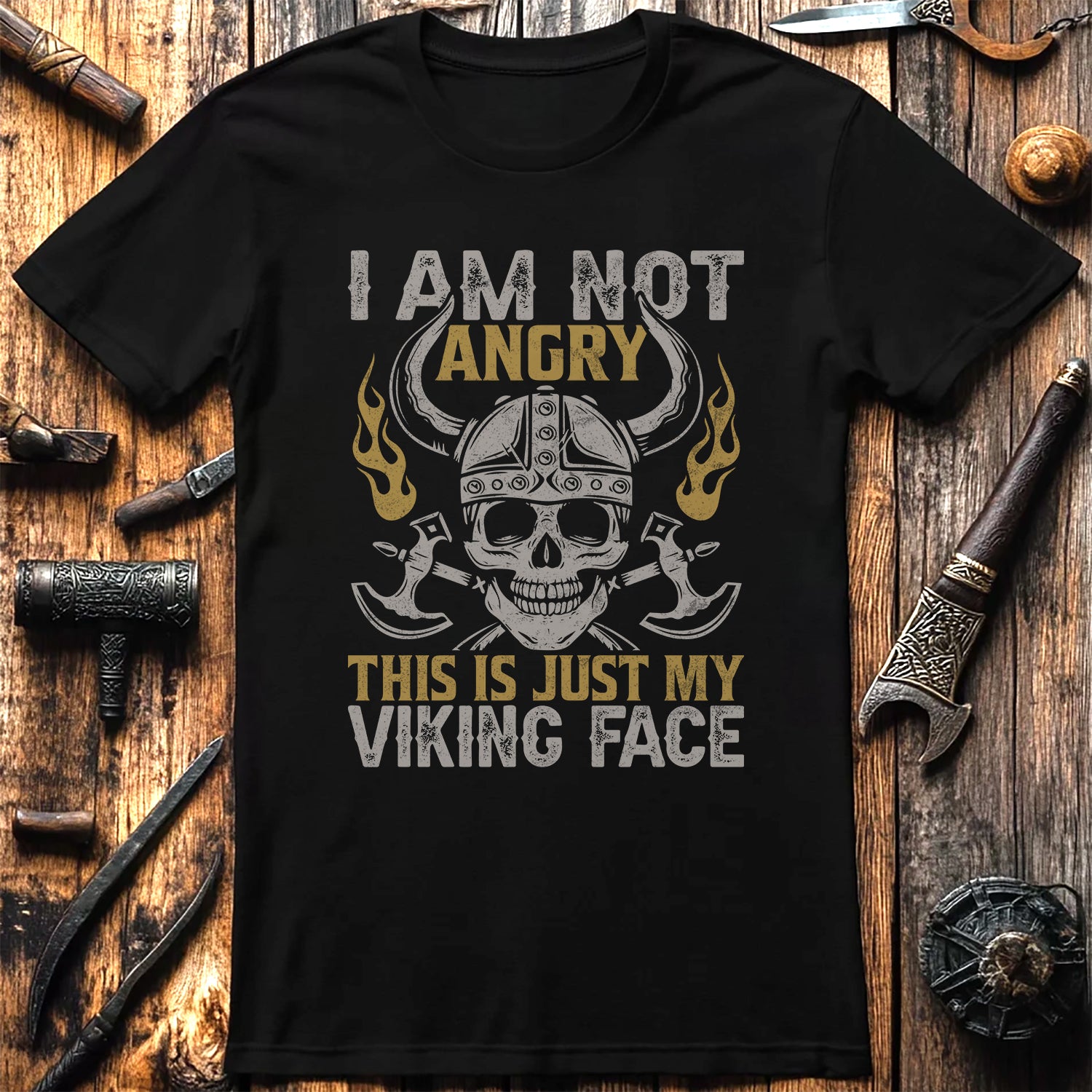 I'm Not Angry, This is My Viking Face T-Shirt
