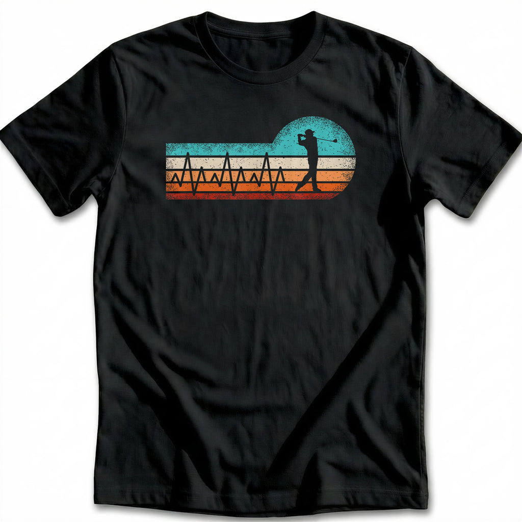 RETRO GOLF HEARTBEAT 028 T Shirt
