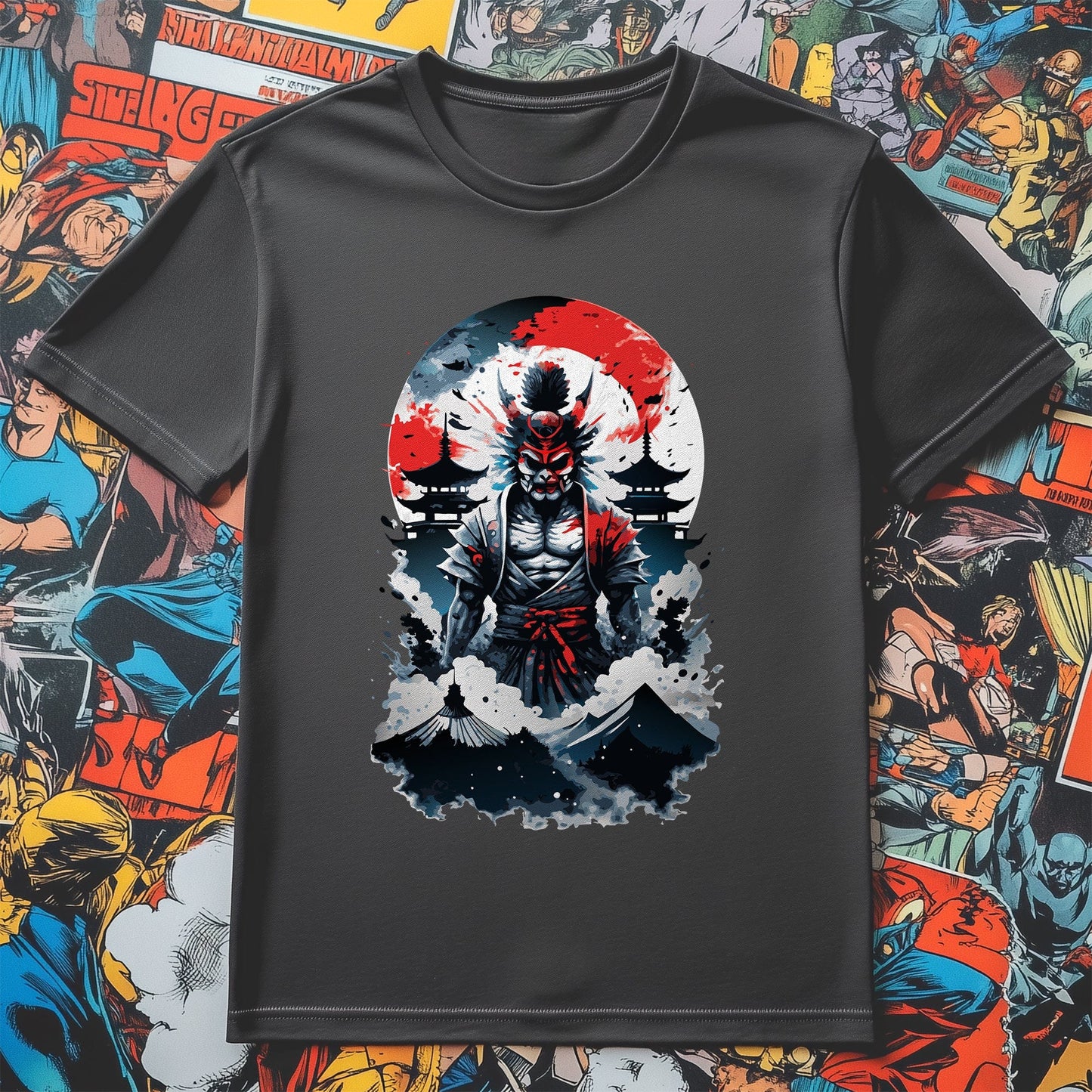 Demon Samurai Anime T-shirt