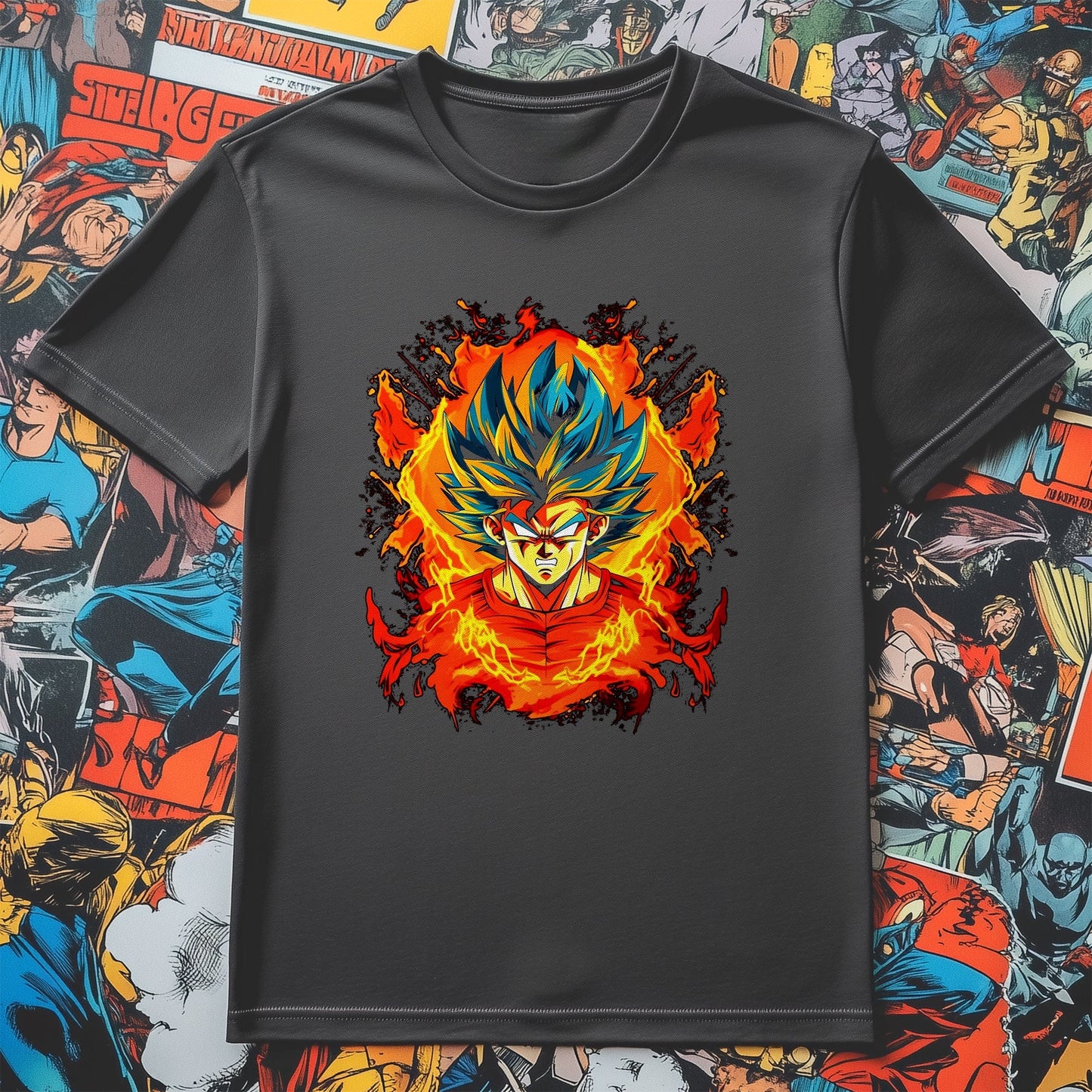 Over 9000 Flames T-shirt